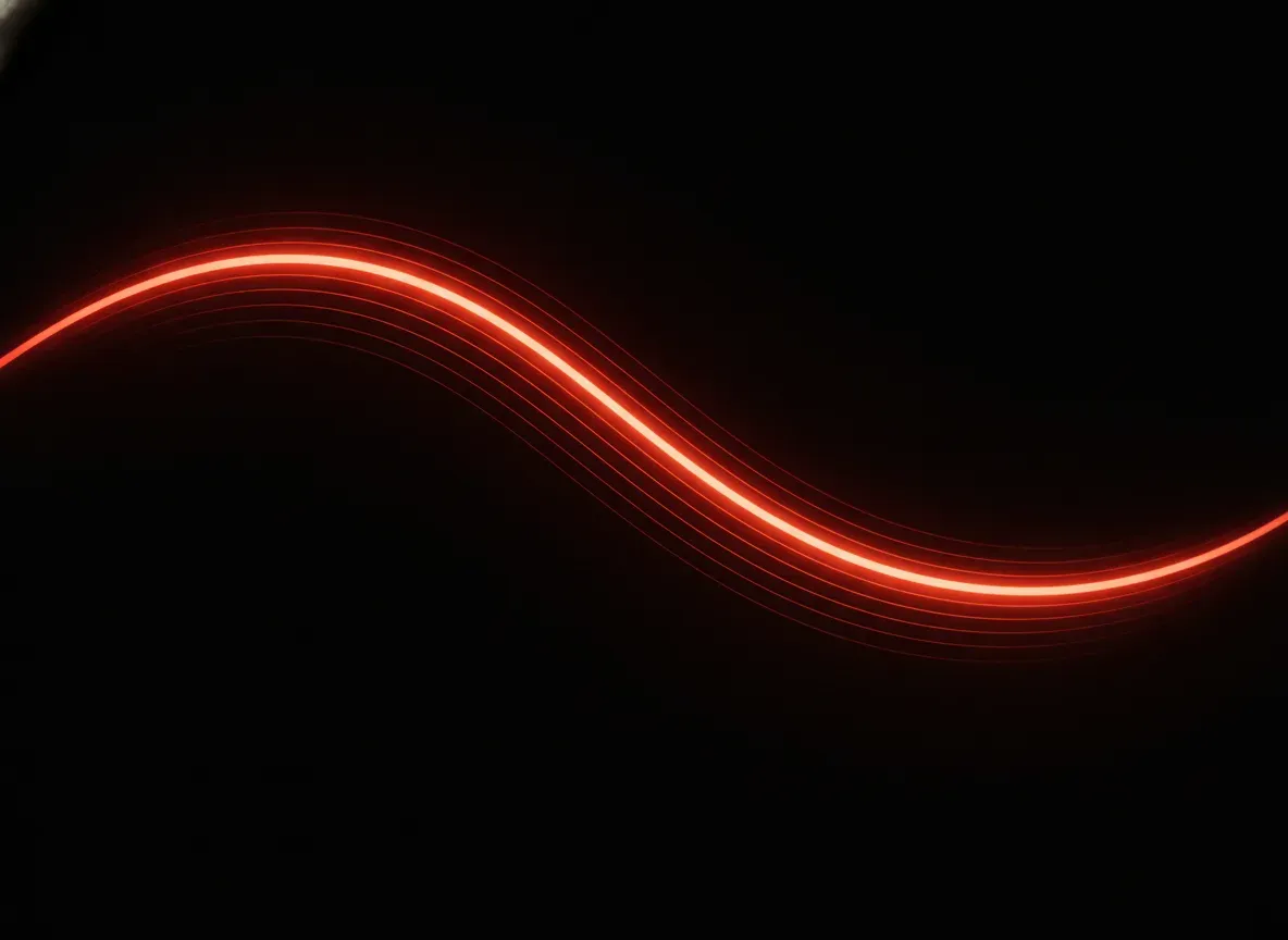 Abstract warm light on a dark field